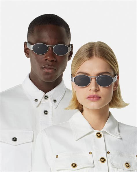 ochiali versace medusa in vendita|Versace Men's Medusa Steel Oval Sunglasses .